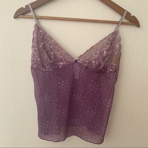 Y2K Sheer Floral Camisole